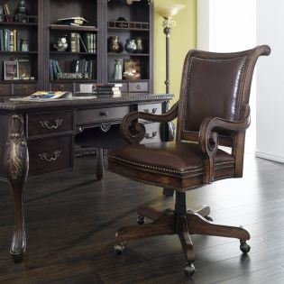  374-30-220  Leather Tilt Swivel Chair