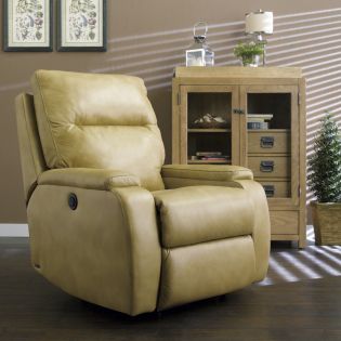  1228-500-Ivory  Leather Recliner