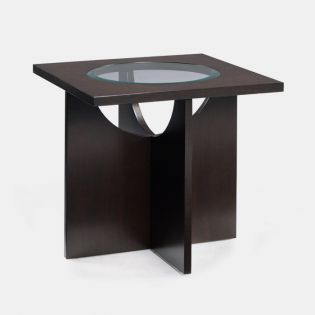  T1807-01 Wood Square  End Table