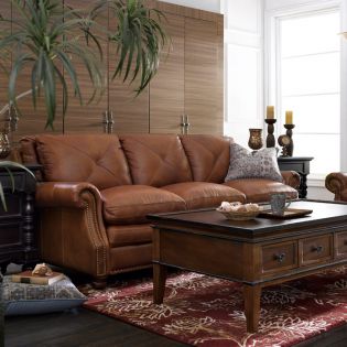  1741  Top Leather Sofa