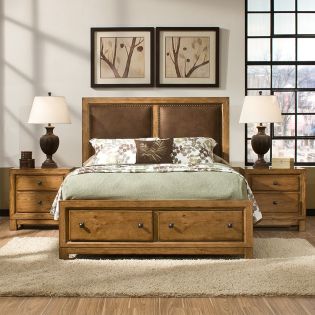  2700 Logan  Panel Bed (침대+협탁)