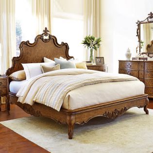  1450 Tyrolean  King Panel Bed