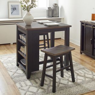  1702-36  3PC Counter Set  (1 Table + 2 Stools)