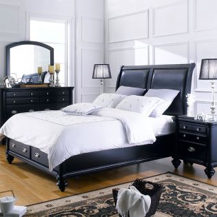  Domain  Queen Panel Bed  (침대+협틱+화장대)
