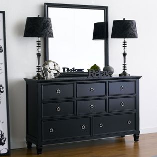  Tamarack-Black  Drawer Dresser