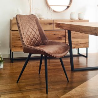  CWC213-Brown  Dianmond Chair