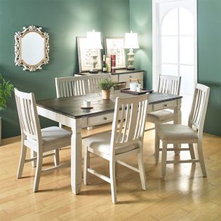  D00041  Dining Set  (1 Table + 4 Chairs + 1 Bench)