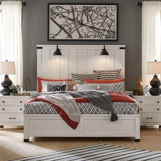 B5321-BRMPanel Bed (침대+협탁+화장대)