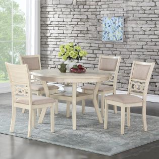  GIA-4 50 BSQ  Round Dining Set  (1 Table + 4 Chairs)