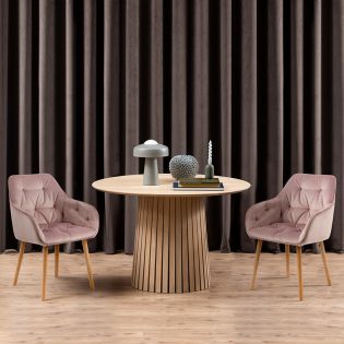  Christo  Round Dining Set    (1 Table + 2 Chairs) 