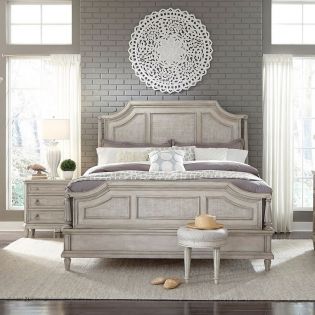  1009-P123 Panel Bed (침대+협탁+화장대)