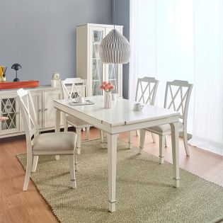  DR5958-4  Rectangular Dining Set  (1 Table + 4 Chairs)