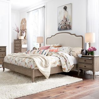  i222 Provence   Upholstered Bed (침대+협탁+화장대)